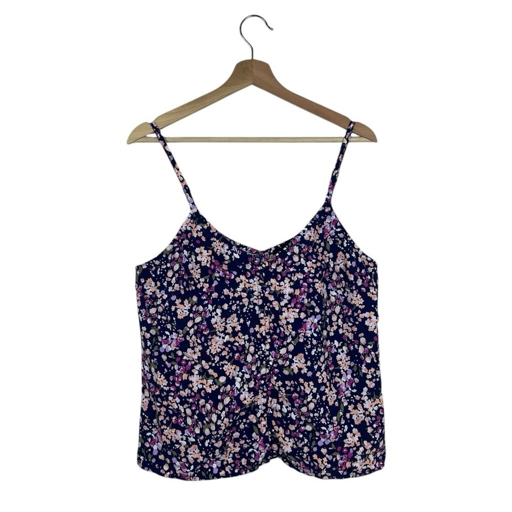 Sanctuary Camisole Tank Top Size Medium Floral Cloth Button Up Spaghetti Strap - Picture 2 of 9